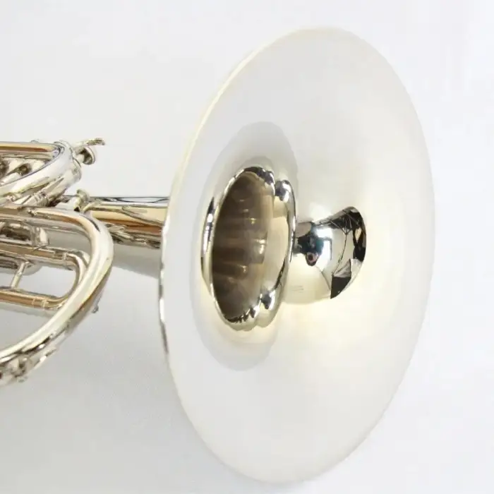 Yellow Nickel Mellophone Brass Instrument Marching