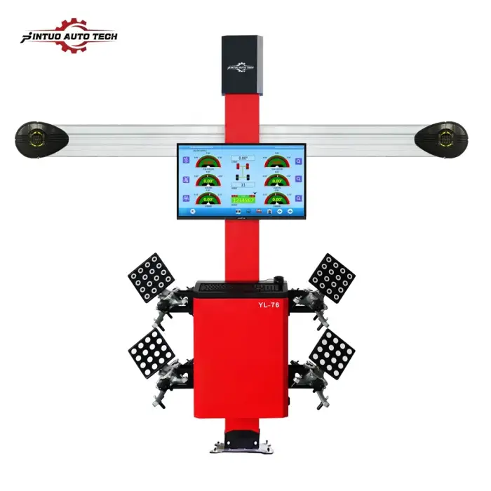 Mechanic car lift the front wheel four-wheel positioning equipment 3d wheel alignment machine