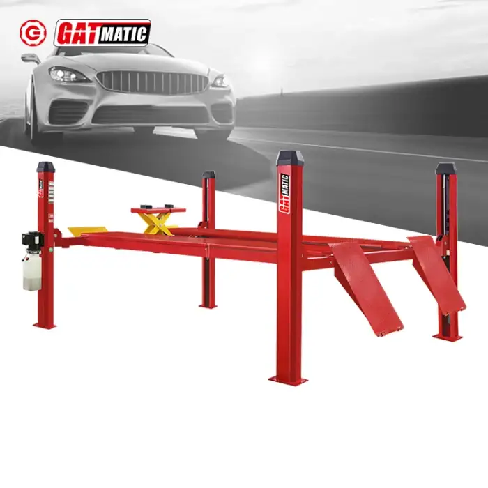 Mechanic Car Repair Ramps Hydraulic Car Lifting Ramp 4 Post Car Lift