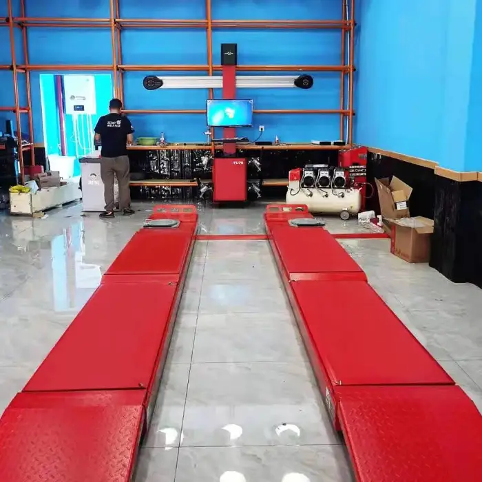 Mechanic car lift the front wheel four-wheel positioning equipment 3d wheel alignment machine