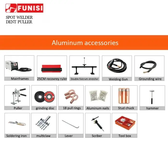 FUNISI aluminum car dent repair tools Car workshop equipments