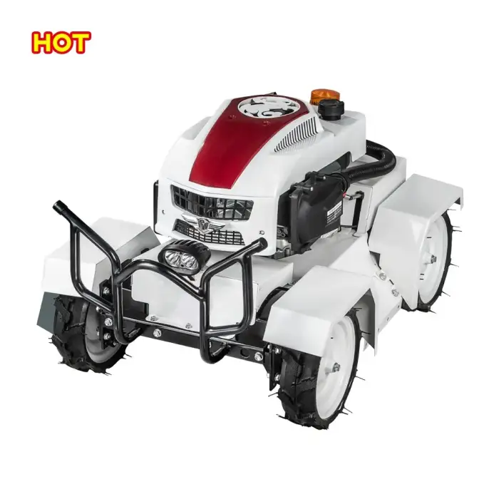 Robot rotary lawn mower auto portable self-propelled robotic ride engine vertical shaft remote control rotary smart lawn mower