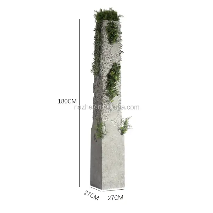 Modern Artificial Plants Garden Decoration Flowers Inserted Hotel Courtyard Villa Park Fiberglass Pots Plant Set