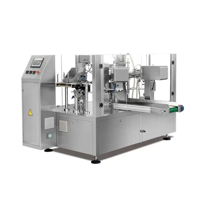 Premade bag automatic fill packing machine for fresh frozen whole chicken poultry nuggets wings meat