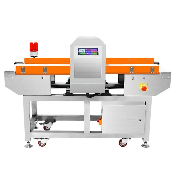 High sensitivity metal detector machine for food meat processing