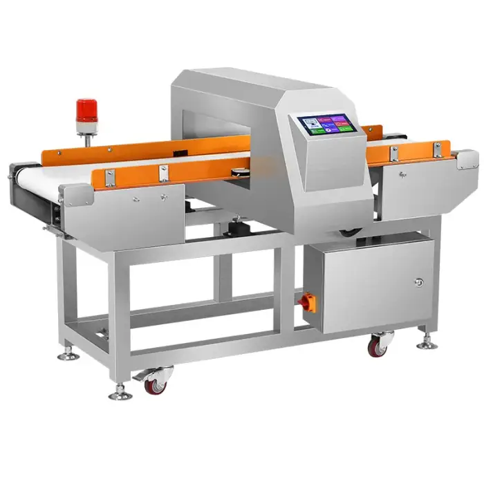 High sensitivity metal detector machine for food meat processing