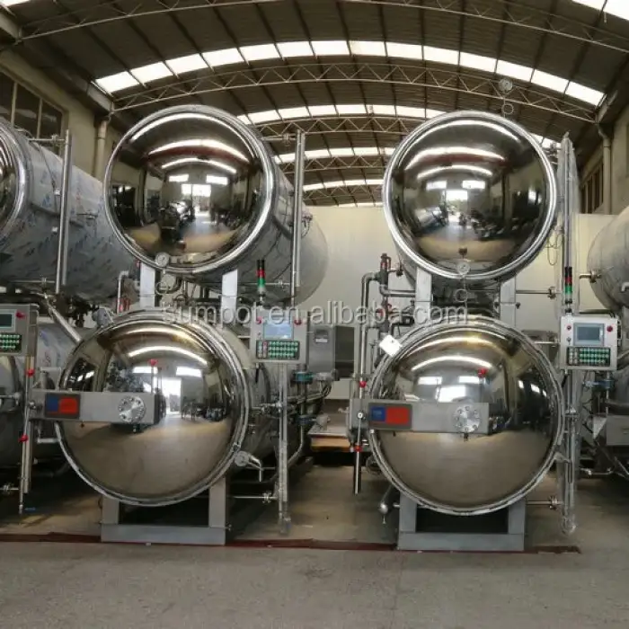 customized water immersion retort meat sausage high pressure processing sterilizer hpp machine