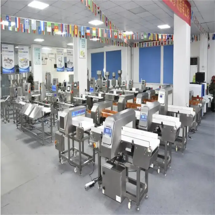 High sensitivity metal detector machine for food meat processing