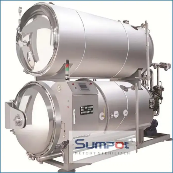 customized water immersion retort meat sausage high pressure processing sterilizer hpp machine