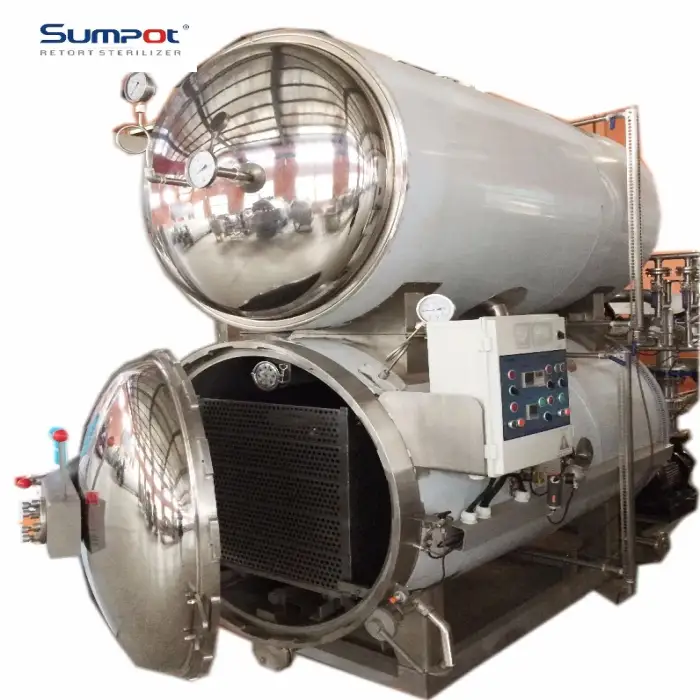 customized water immersion retort meat sausage high pressure processing sterilizer hpp machine