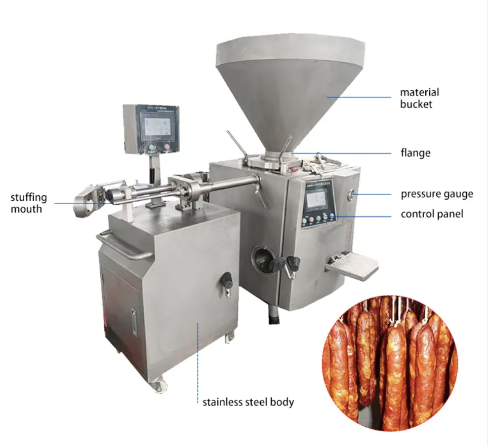 Hydraulic Sausage Stuffer Hot Dog Ham Sausages Making Machine