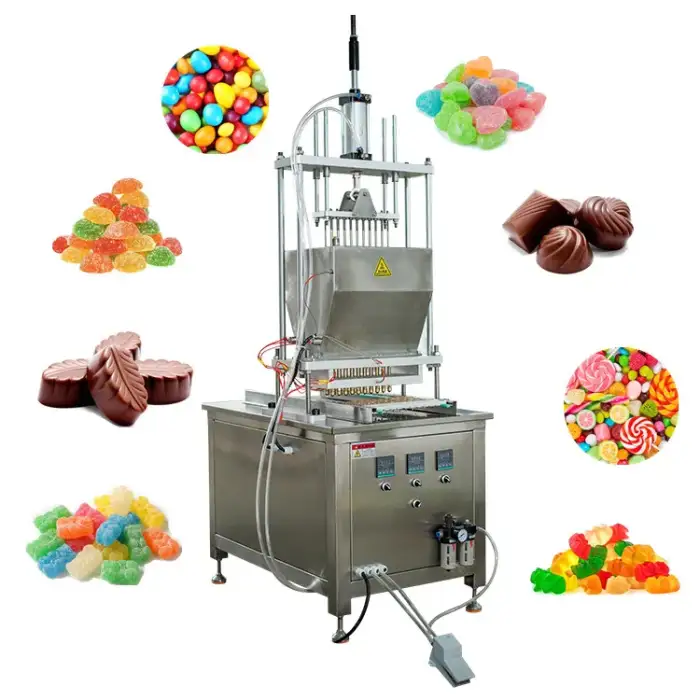 Small Jelly Sweet Hard Lollipop Gummy Bear Depositor Candy Make Machine