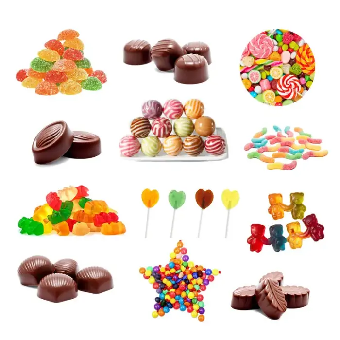 Small Jelly Sweet Hard Lollipop Gummy Bear Depositor Candy Make Machine