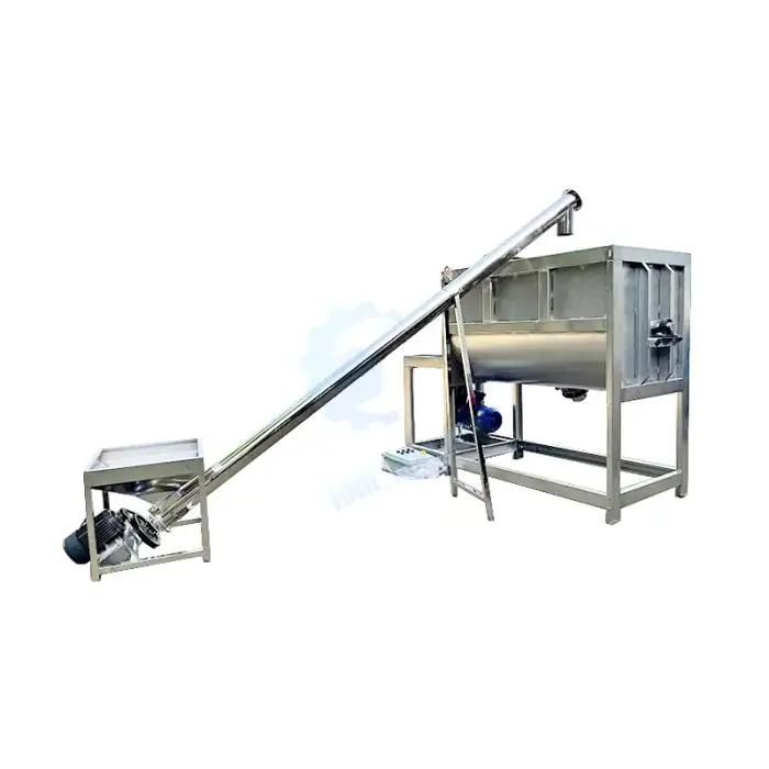 Full Auto New Generation Mushroom Substrate Blender Ribbon Mix Machine