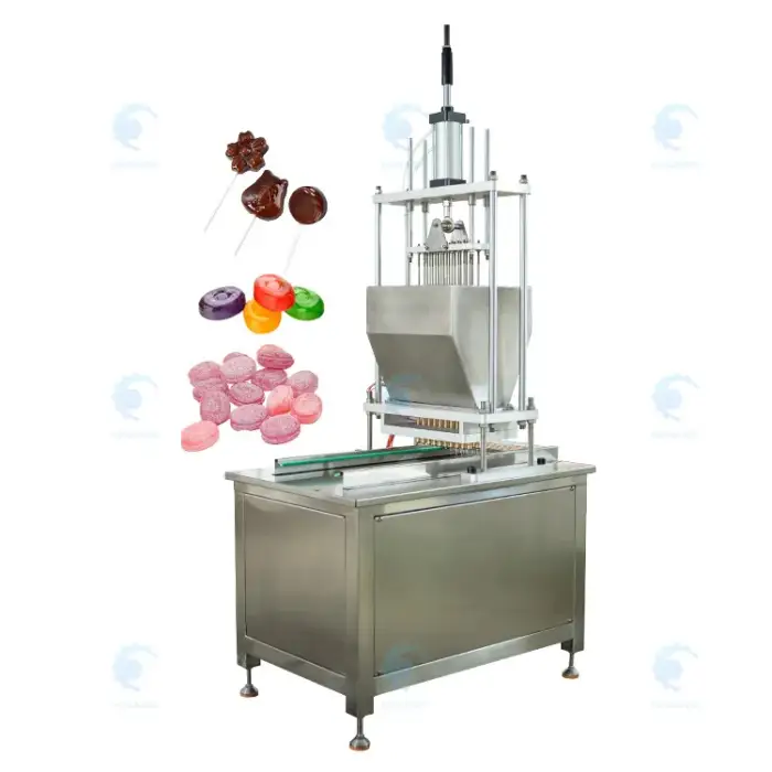 Toffee Lollipop Jelly Sweet Manufacture Soft Candy Make Mini Small Chocolate Depositor Machine