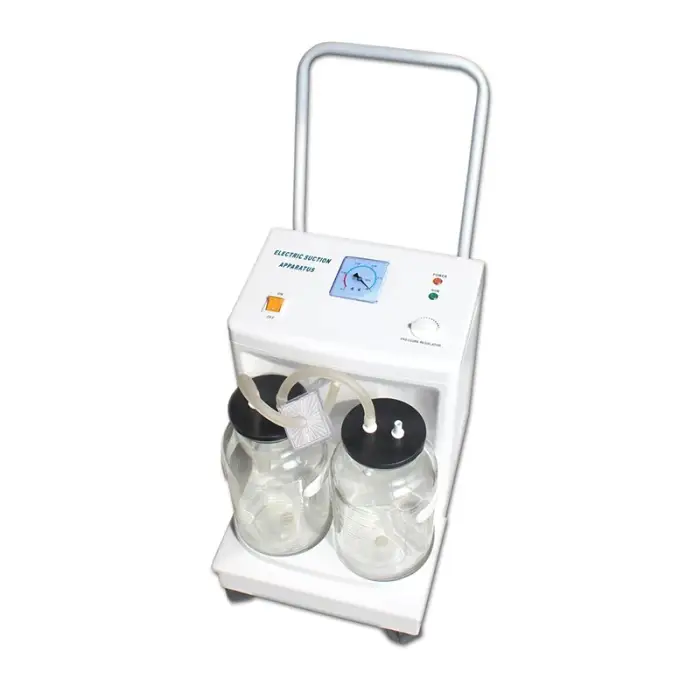 Mn-SM003 Hospital Surgical Portable Suction Units With Two Glasses Bottles