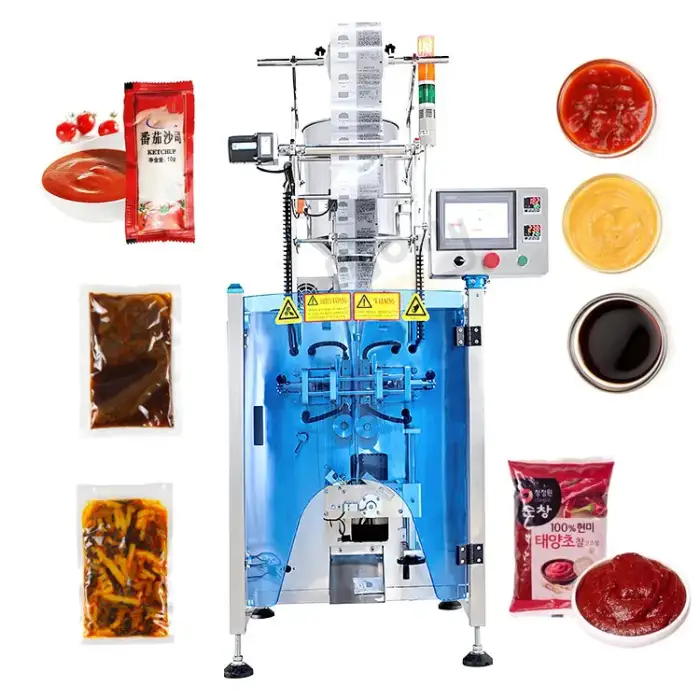 Liquid Pouch 5kg Chocolate Spread Fill and Seal Automatic Chili Paste Make Pack Coffee Bath Cream Machine