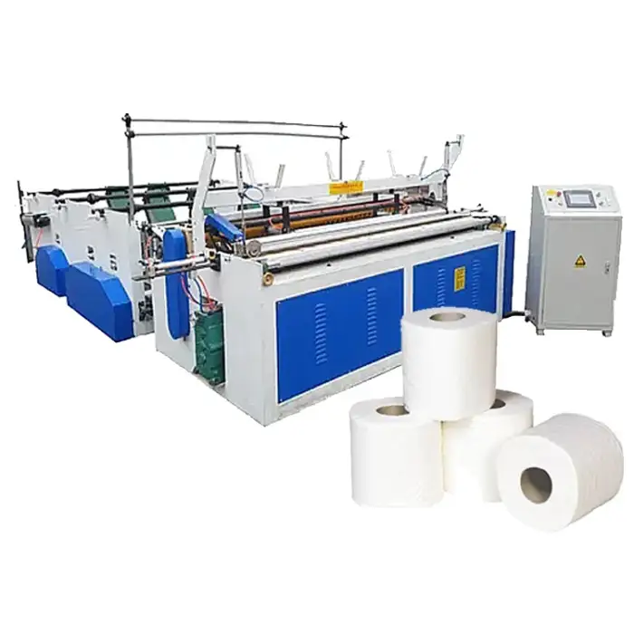 Fully Automatic Small Toilet Tissue Paper Roll Making Machine Production line