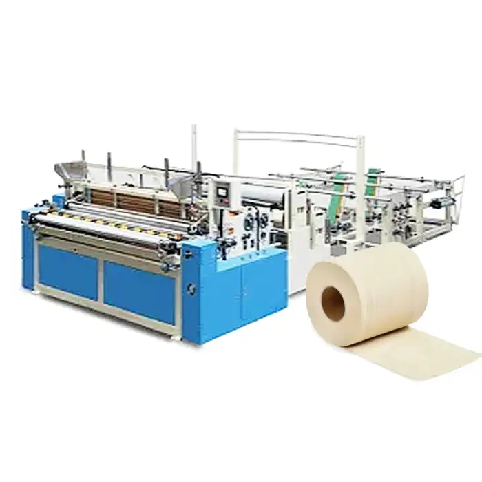 Fully Automatic Small Toilet Tissue Paper Roll Making Machine Production line