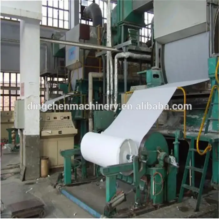 10-25 T D Fourdrinier type waste sugar cane bagasse recycling automaton toilet tissue paper making machine