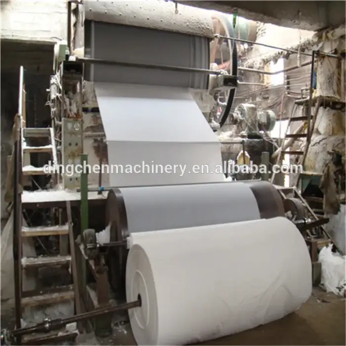 10-25 T D Fourdrinier type waste sugar cane bagasse recycling automaton toilet tissue paper making machine