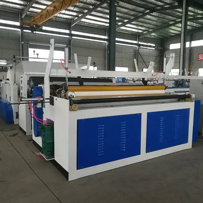 Small Manufacturing Machines Automatic Toilet Tissue Paper Making Rewinding Machine Complete Set