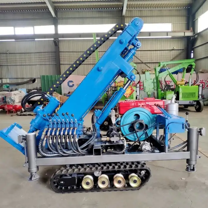 Portable Full Hydraulic Crawler Mining Core Diesel Drilling Rig Machine