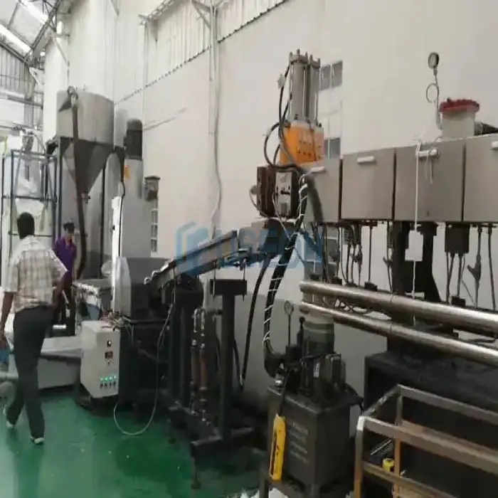 PET recycling granule production line PET fiber plastic granulating machine