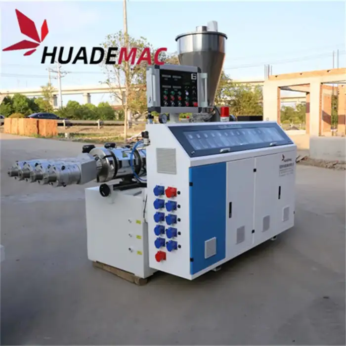 PVC electric conduit pipe making machine or  high capacity 4 cavity UPVC pipe extrusion line plastic extruder