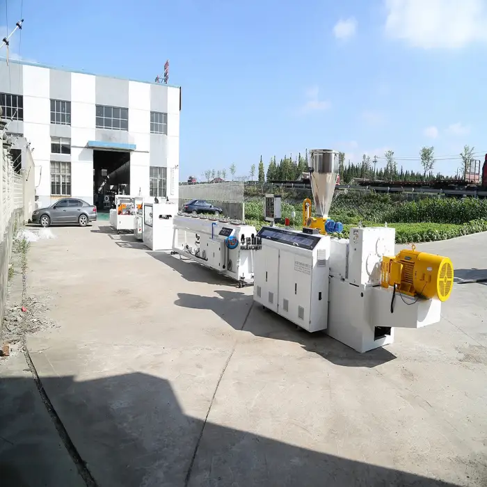 PVC electric conduit pipe making machine or  high capacity Double pipe extrusion line plastic extruder