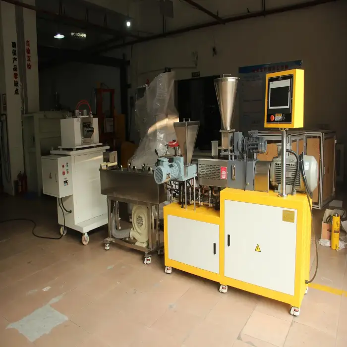 New Automatic Bio-Degradable Plastic Compounding Pelleting Line HDPE or LDPE or ABS Extruder with Side Feeder for Plastic Granules