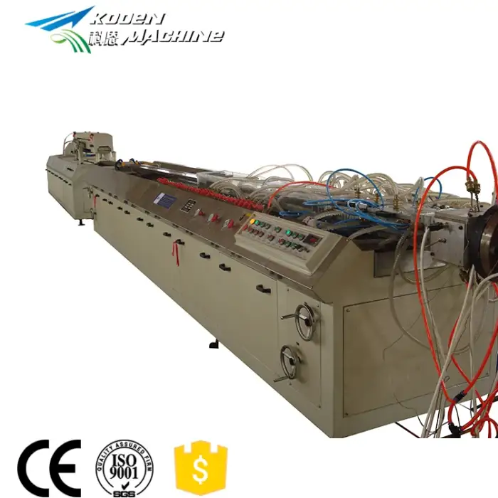 Plastic pvc or upvc pp pe wood plastic composite extruder wpc decking machine  profile extrusion production wpc decking line