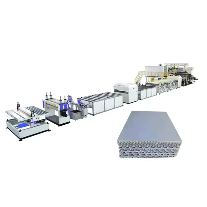 Plastic PP PC Honeycomb Core Board Production Line Corrugated Sheet making machine