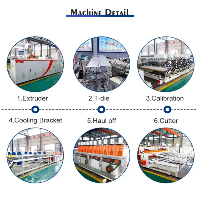 PVC WPC wood plastic composite celuka foam board sheet extrusion line production machinery