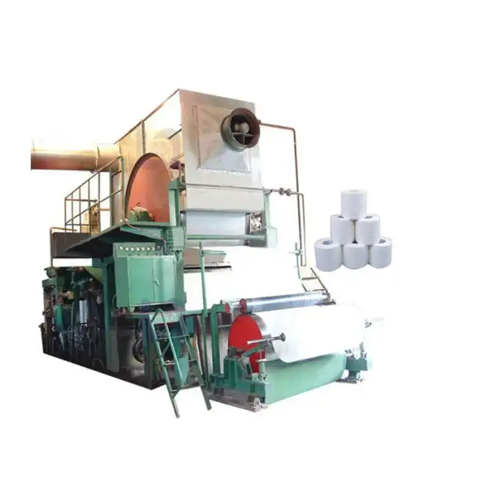 small waste paper recycling machine Bamboo hemp fiber as raw material toilet paper making  machine plant