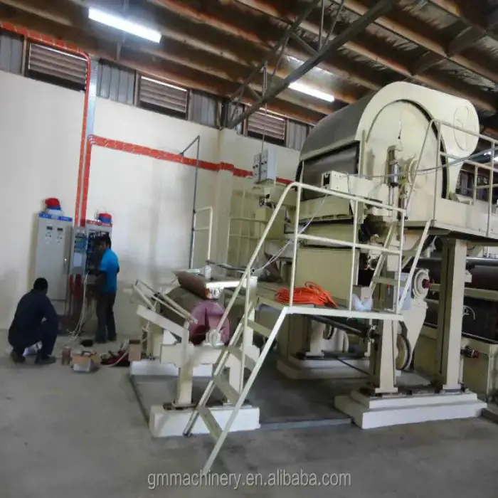 small waste paper recycling machine Bamboo hemp fiber as raw material toilet paper making  machine plant