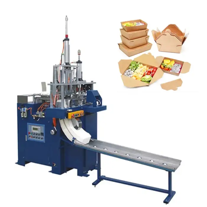 Fully Automatic Paper Lunch Box Making Machine