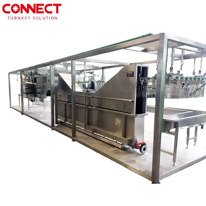 Automatic Slaughterhouse Plant Poultry Processing Abattoir Equipment Plucker Scalder Broiler Chicken Slaughtering System CNS-8000