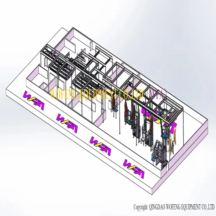 Modern cattle slaughter house plant cow slaughtering processing line abattoir machine for slaughterhouse