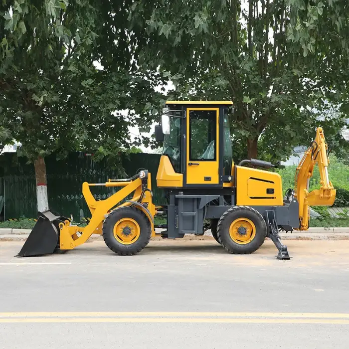 compact tractor with loader and backhoe loader backhoe 4x4 small backhoe loader model: WZ08-12