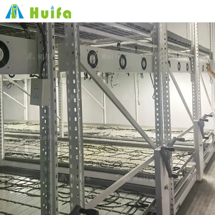 Vertical Farming 4x8 Mobile Vertical Grow Rack Systems For Commercial Plants Growers