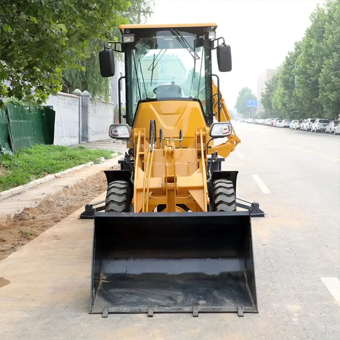 compact tractor with loader and backhoe loader backhoe 4x4 small backhoe loader model: WZ08-12