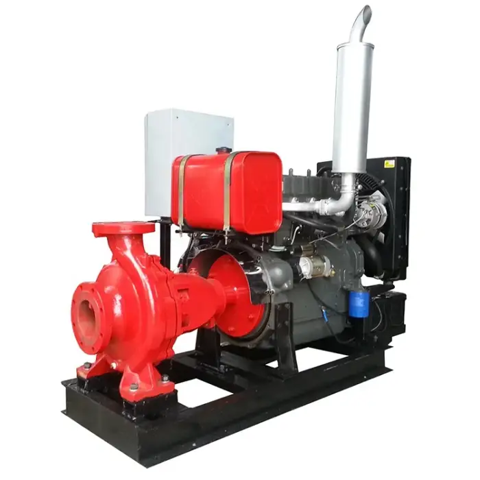 Farm irrigation diesel engine driven water pump