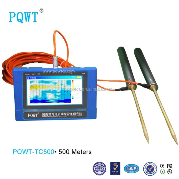 PQWT TC500 One Key Mapping deep underground water detector