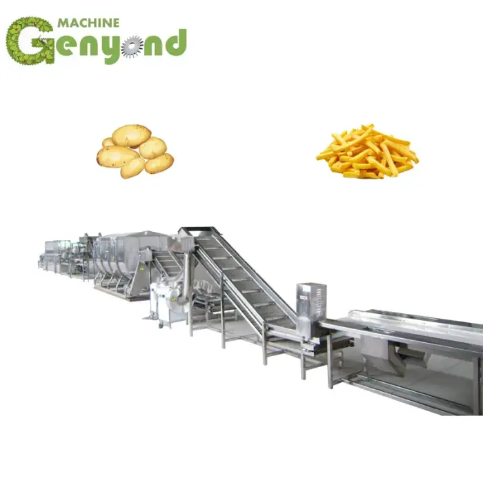 french fries production line