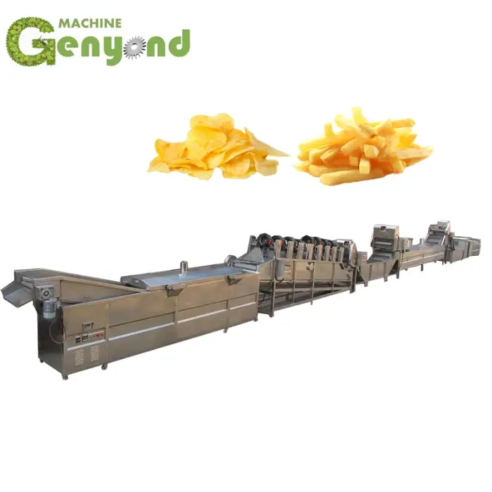 french fries production line