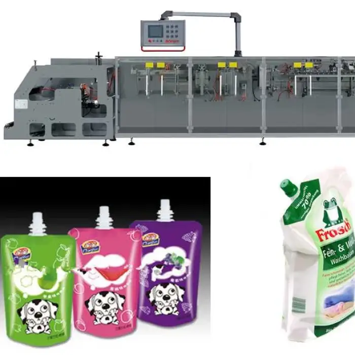 Soya-bean milk self-supporting bag filling machine