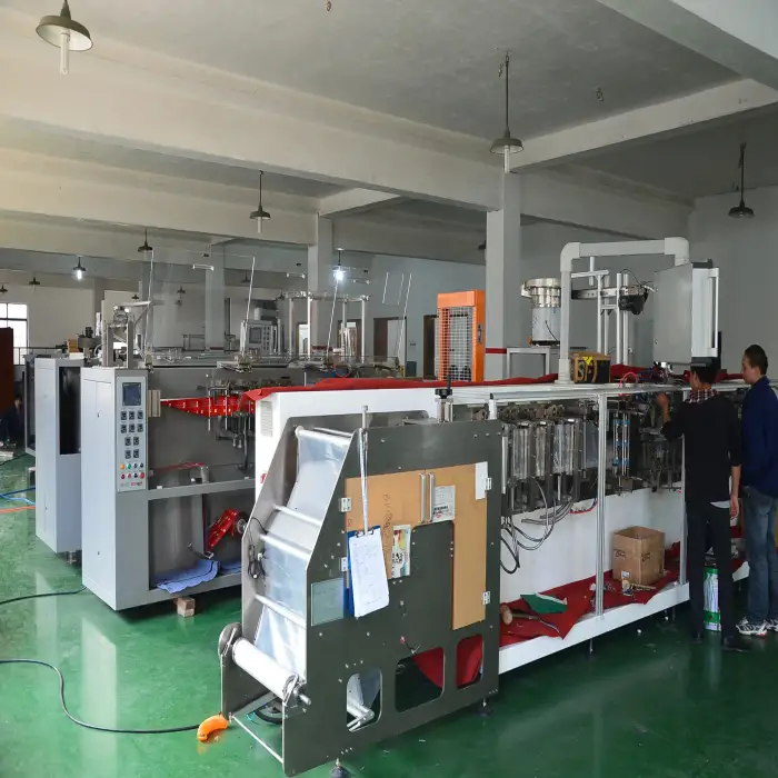 Soya-bean milk self-supporting bag filling machine