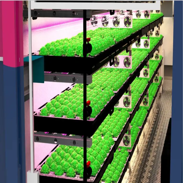 Herb grow container farm hydroponic growing system indoor