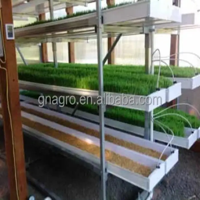 smart hydroponics fodder systems for greenhouse agricultural farm